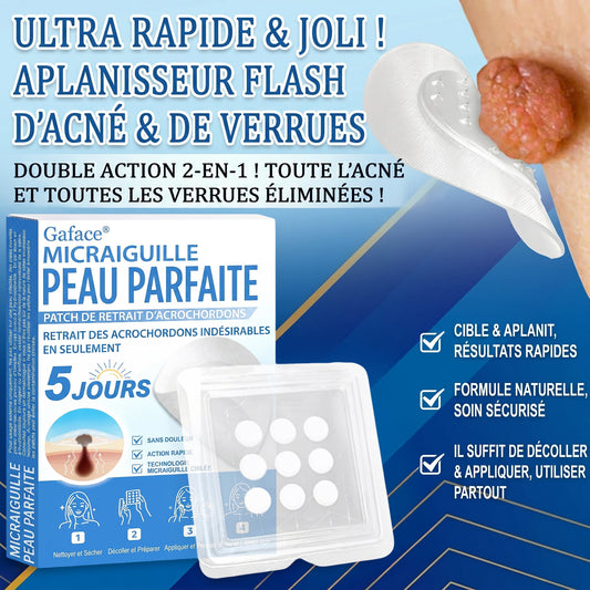 𝐆𝐚𝐟𝐚𝐜𝐞® 𝐌𝐢𝐜𝐫𝐚𝐢𝐠𝐮𝐢𝐥𝐥𝐞 𝐏𝐞𝐚𝐮 𝐏𝐚𝐫𝐟𝐚𝐢𝐭𝐞 𝐏𝐚𝐭𝐜𝐡 𝐃𝐞 𝐑𝐞𝐭𝐫𝐚𝐢𝐭 𝐃'𝐚𝐜𝐫𝐨𝐜𝐡𝐨𝐫𝐝𝐨𝐧𝐬🚀🚀 | Traitement pour grains de beauté en relief, acné, verrues planes et acrochordons