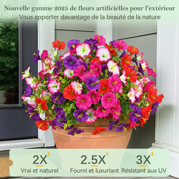 🔥Dernier jour : 60 % de réduction🔥 Fleurs de pétunias artificielles résistantes aux UV 2026