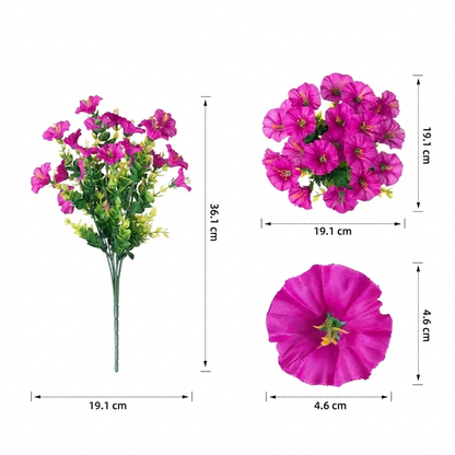 🔥Dernier jour : 60 % de réduction🔥 Fleurs de pétunias artificielles résistantes aux UV 2026