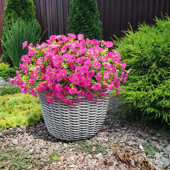 🔥Dernier jour : 60 % de réduction🔥 Fleurs de pétunias artificielles résistantes aux UV 2026