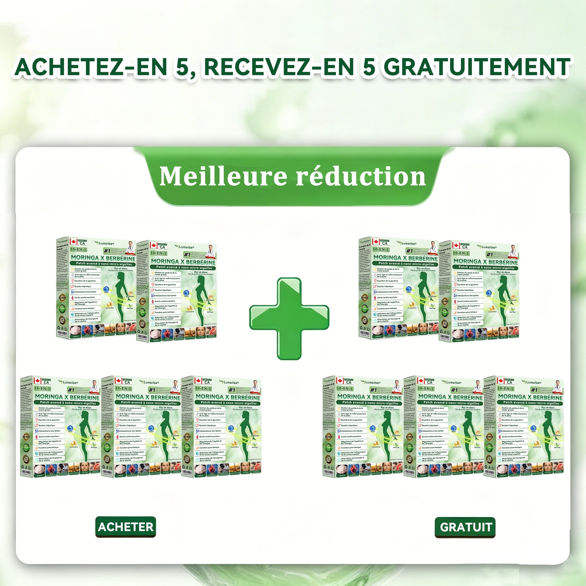 🎉 Offre limitée : 10 boîtes = 5 achetées + 5 gratuites ! Jusqu’à 60 kg perdus !